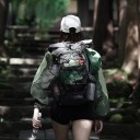 Turistický batoh 25 + 10 l Ultralehký s bederním pásem a síťovanými kapsami 53 x 28 x 8 cm Šedo-černá Unisex Na turistiku a horolezectví 2