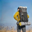Turistický batoh 30 l s vestavěnou pláštěnkou 26 x 15 x (60 + 23) cm Polyamid s polyethylenovými vlákny Na trekking a cestování 3