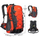 Turistický batoh 40 l Odolná nylonová konstrukce Spousta kapes a elastické šňůry Unisex Na trekking horolezectví kempink a cestování 6
