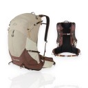 Turistický batoh s vestavěnou pláštěnkou 34 x 16 x 61 cm Odvětrávaná záda a bederní pás Lehký a voděodolný Unisex Na turistiku a kempink 5