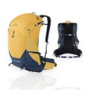 Turistický batoh s vestavěnou pláštěnkou 34 x 16 x 61 cm Odvětrávaná záda a bederní pás Lehký a voděodolný Unisex Na turistiku a kempink 4