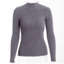 Turtleneck modern pentru femei - Gri deschis 1