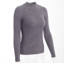 Turtleneck modern pentru femei - Gri deschis 3