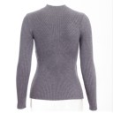 Turtleneck modern pentru femei - Gri deschis 4