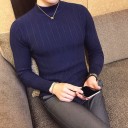 Turtleneck tröja för män F256 5