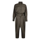 Tuta camicia da donna marrone 1