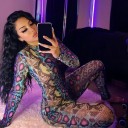 Tuta da donna con motivo a serpente 2