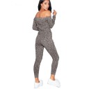 Tuta lavorata a maglia da donna J1836 1