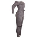 Tuta lavorata a maglia da donna J1836 7