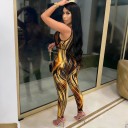 Tuta sexy da donna con scollatura profonda 1