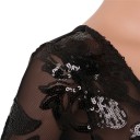 Tuta trasparente da donna con maniche lunghe B840 4