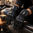 Tuulenpitävät ja kosketusnäyttöystävälliset moottoripyörä- ja motocross-käsineet, joissa on nivelsuojat ja pidennetty varsi, tiekäyttöön 6