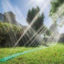 Tuyau d'arrosage à infiltration 15 m vert tuyau plat flexible avec raccord rapide et adaptateur pour l'arrosage des parterres et des pelouses 3