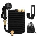 Tuyau d'arrosage extensible de jardin 50FT 15 m avec pistolet de pulvérisation à 8 modes, adaptateur et sac pour l'arrosage et le nettoyage 2