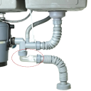 Tuyau d'évacuation courbé pour lavabo, anti-odeur, évacuation rapide, kit de raccords, adapté pour la cuisine, la salle de bain et l'évier 2