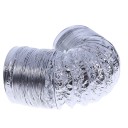 Tuyau de ventilation flexible 100 mm Tuyau en aluminium 1,5 m Tuyau en PVC pour l'extraction de l'air Système de ventilation Salle de bain Cuisine -30 °C ~ 100 °C 2