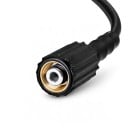 Tuyau haute pression 15 m Filetage M22 14 et 15 mm Tuyau d'extension pour nettoyeur haute pression Kärcher Elitech Huter Embouts en laiton Noir 3