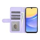 Tűzött könyv alakú tok Samsung Galaxy A57-hez Tartós Cipzáras zseb Kártyatartók Magnézium zárás Leválasztható csuklópánttok 6