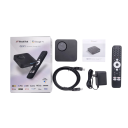 TV Box Android 12 Médialejátszó 4K 60fps 4+32GB WiFi 2.4G 5G Bluetooth HDMI Ethernet Távirányító 2x USB 2.0 2