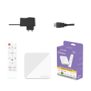 TV box Android 14 Lettore multimediale 4K 60fps 2+8GB HDMI WiFi 2.4G 5G Ethernet Bluetooth USB AV slot TF carta IR telecomando 2