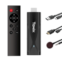 TV Stick Android 10.0, 2 GB de RAM, 16 GB de almacenamiento, 4K, WiFi dual, 2,4 G, tipo C, compatible con HDMI, minidecodificador, MPEG, WMV, dispositivo de transmisión compacto. 4
