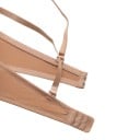 Två damunderklädesset i beige och mintgrön färg, varje med push up-bh och trosor dekorerade med en liten rosett 9