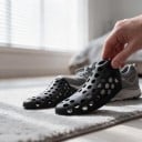 Tvarovače špičky topánok 1 pár 2 ks Veľkosť EU 35–38 Dierkované plastové vložky proti pomačkaniu Čierne Na tenisky a kožené topánky 7