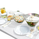 Tvättbar rektangulär elastisk vikbar duk 120 x 60 cm Tätsittande bordsklädsel för utomhusfester camping catering 4