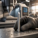 Tvrdokovové V-frézy 90° x 0,3 mm Balení 10 ks CNC gravírovací frézy Trojbřité Stopka 3,175 mm Délka 28 mm Stříbrné Široké linie 2