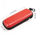 Twarde czarne etui na okulary 16,7 x 6 x 4,2 cm Etui podróżne z paskiem Etui ochronne EVA na okulary przeciwsłoneczne lub korekcyjne zapinane na zamek błyskawiczny 2
