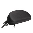 Twarde etui na okulary 16 x 8,1 x 7,2 cm Czarne etui ochronne EVA z zamkiem błyskawicznym i karabińczykiem na okulary przeciwsłoneczne i korekcyjne 5