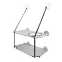 Twee-laags hangbed voor katten op het raam 50 x 30 cm Zuignappen en nylon banden Oxford gaas Hamaka met doorgang 10