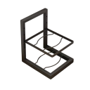 Twee-laags pottenorganizer met een verstelbare hoogte van 26,5 × 22,5 × 32 cm van koolstofstaal zwart voor in de keukenkast en op het aanrecht 1
