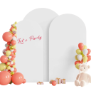 Tweedelige elastische hoes voor trouwboog 150x65 cm spandex achtergrond voor decoratie van ballonnenstandaarden voor bruiloften 9