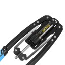 Twist arm exerciser na hrudník a paže s otočnou regulací odporu 10–200 kg, skládací kovová konstrukce 42 cm, modrá, domácí posilování 3