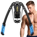 Twist arm exerciser na hrudník a paže s otočnou regulací odporu 10–200 kg, skládací kovová konstrukce 42 cm, modrá, domácí posilování 7