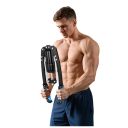 Twist arm exerciser na hrudník a paže s otočnou regulací odporu 10–200 kg, skládací kovová konstrukce 42 cm, modrá, domácí posilování 8