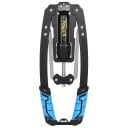 Twist arm exerciser na hrudník a paže s otočnou reguláciou odporu 10–200 kg, skladacia kovová konštrukcia 42 cm, modrá, domáce posilňovanie 1