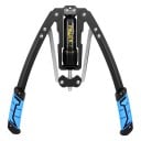 Twist arm exerciser na hrudník a paže s otočnou reguláciou odporu 10–200 kg, skladacia kovová konštrukcia 42 cm, modrá, domáce posilňovanie 2