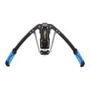Twist arm exerciser para o peito e braços com regulação de resistência rotativa 10–200 kg, estrutura metálica dobrável 42 cm, azul, treino em casa 4