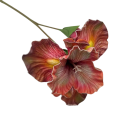 Two-Headed Artificial Decorative Flower on Stem 46x15 cm Plastic Realistic Flower Design for Arranging in a Vase and Interior Decoration 4