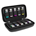 Two-Layer USB Flash Drive Case 10.2x19.3x5.6 cm Black Organiser for Storage Media with Compartments Protective Travel Case 3