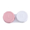 Two-tone Plastic Compact Contact Lens Case with L and R Markings for Daily Use and Transport 4