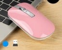 Tynd trådløs genopladelig mus til computer og bærbar computer Tilslutning via USB-modtager 2,4 GHz og Bluetooth 5.1 Opløsning 1600 DPI Højde 20 4