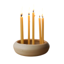 Tynde stearinlys af bivoks 25 stk 16 x 0,5 cm naturlige kegleformede lys gule uden parfume til fødselsdage og dekoration 5