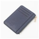 Tyndt etui til kort og dokumenter med tre lommer og en lynlåslomme i PU-læder med grynet overflade Syede kanter Mål 12 x 9 x 0,7 cm 5
