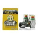 Tyre Valve Caps with Pressure Indicator for Car 4 pcs Colour Signal in Transparent Cap Pressure Check at a Glance 4