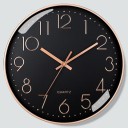 Tyst väggklocka 20 cm Plastglas 3D-präglad urtavla Ingen ticking Tyst klocka för lägenhet Kontor Kök Vardagsrum 1