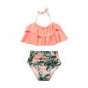 Tyttöjen bikini röyhelöyläosalla 1
