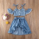 Tyttöjen crop topit, hameet ja shortsit 2
